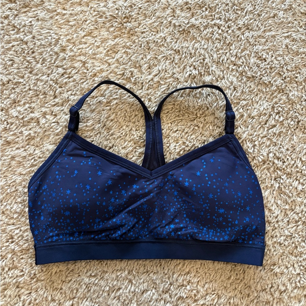 Aerie Midnight Blue Star Pattern Sports Bra